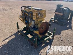 CAT C7 Diesel Eng, S/N-FMM09004, w/ Eng Stand (UNU