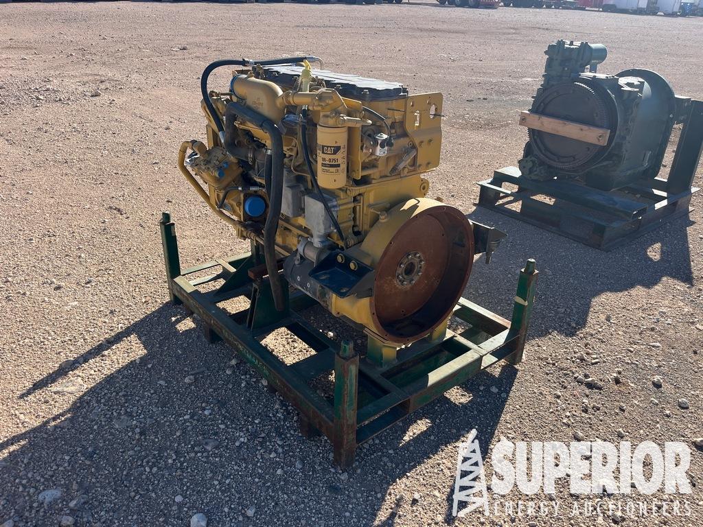 CAT C7 Diesel Eng, S/N-FMM09004, w/ Eng Stand (UNU