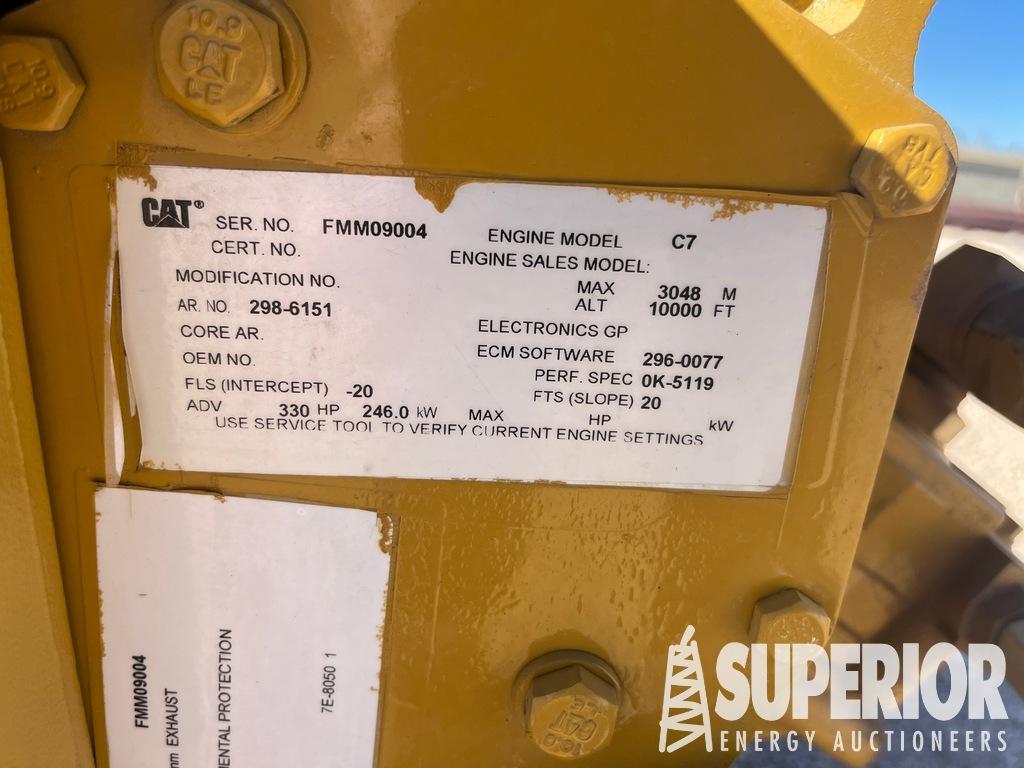 CAT C7 Diesel Eng, S/N-FMM09004, w/ Eng Stand (UNU