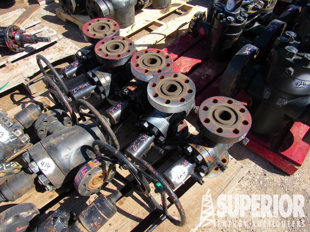 (5) Mdl M 2-1/16" 5000# Gate Valves. Located in Ya