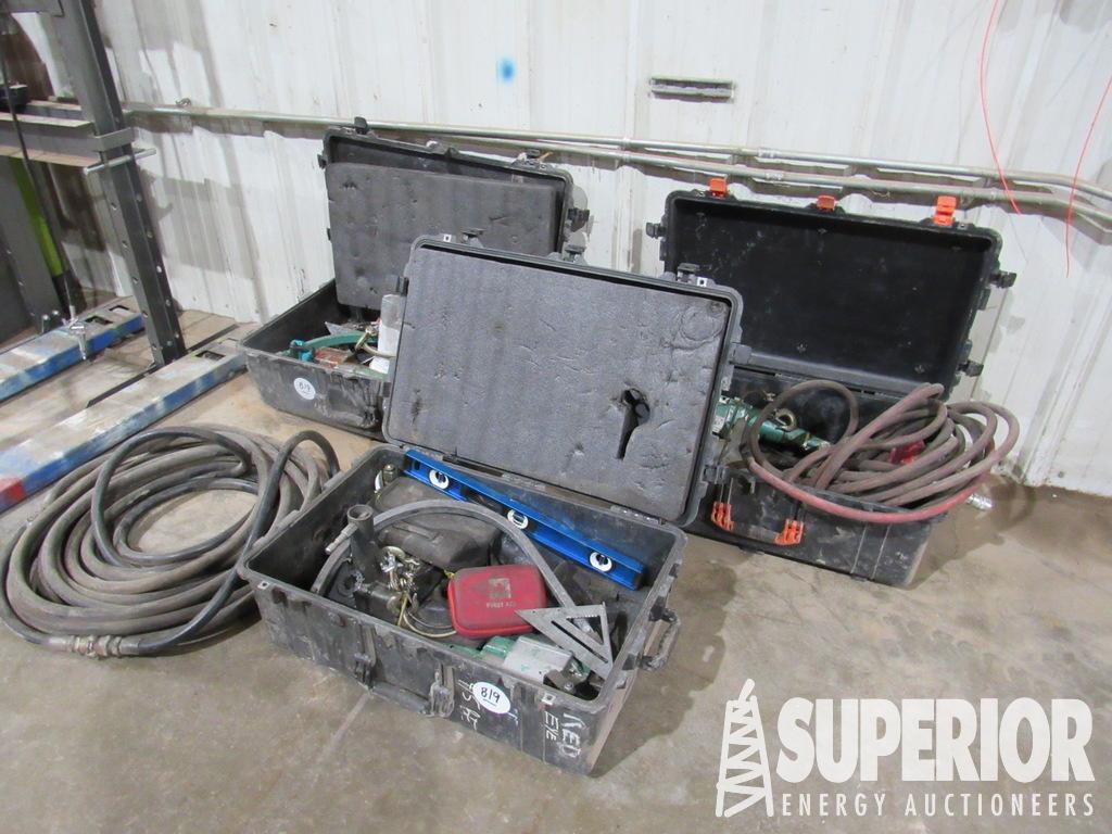 (3) SUNTEC 5-1212-0050 Air Op Hacksaws w/Air Hoses