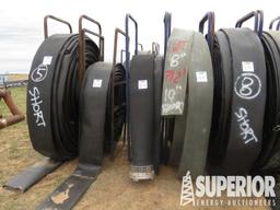 (16-31) (5) Lay Flat Reels w/ Approx 1200' Lay Fla