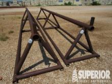 (2) 38"H x 20'L Triangular Pipe Racks