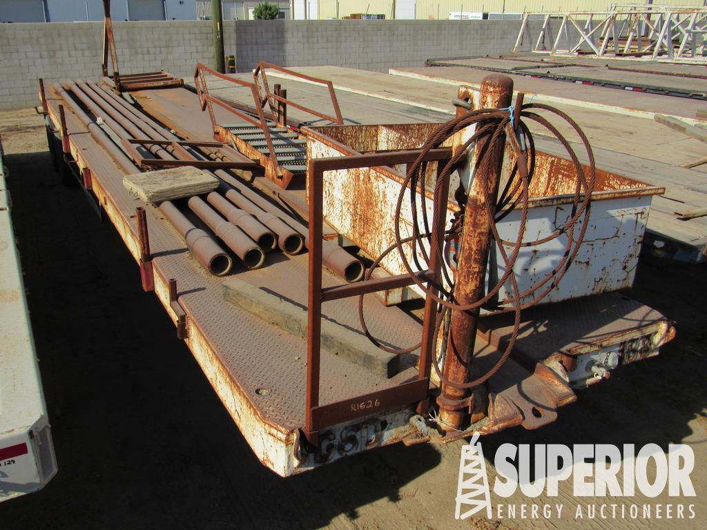 8'W x 38'L T/A Catwalk Trailer w/ Pin Type Landing