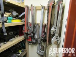 (20-310) Large Tool Lot, RIDGID Pipe Wrenches 10"