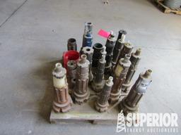 (20-428) (16) Various Size Used Hammer Bits