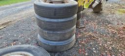 4 275-80 R22.5 Tires And Rims