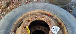 4 275-80 R22.5 Tires And Rims
