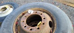 4 275-80 R22.5 Tires And Rims