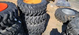 4-New 10x16.5 Skidloader Tires & Rims