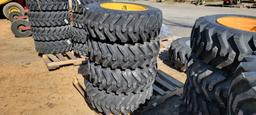 4-New 10x16.5 Skidloader Tires & Rims