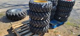4-New 10x16.5 Skidloader Tires & Rims