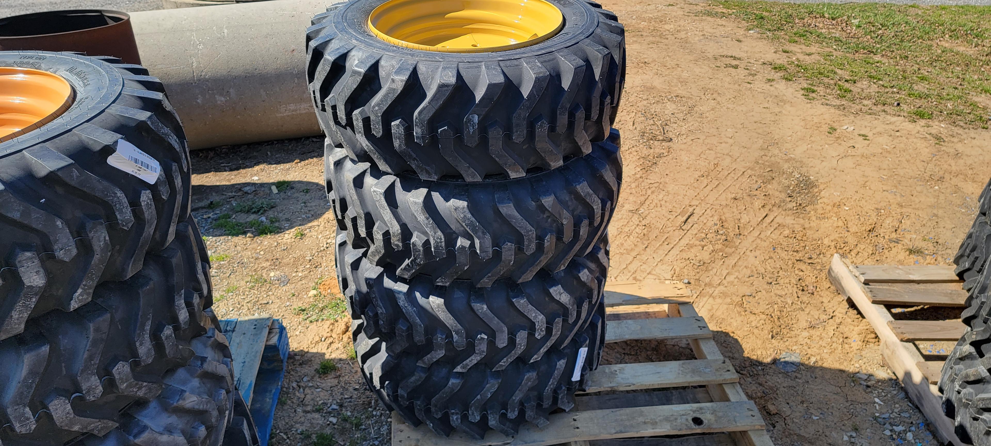 4-New 10x16.5 Skidloader Tires & Rims