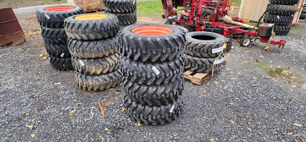 New 4-10x16.5 Bobcat Skidloader Tires & Rims