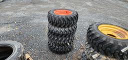 New 4-10x16.5 Bobcat Skidloader Tires & Rims