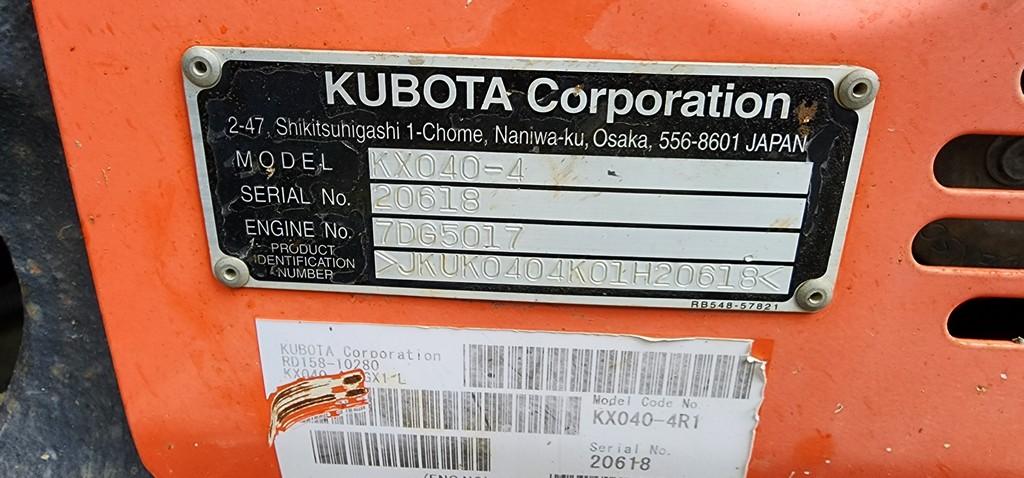 2013 Kubota KX040-4 (RIDE AND DRIVE)