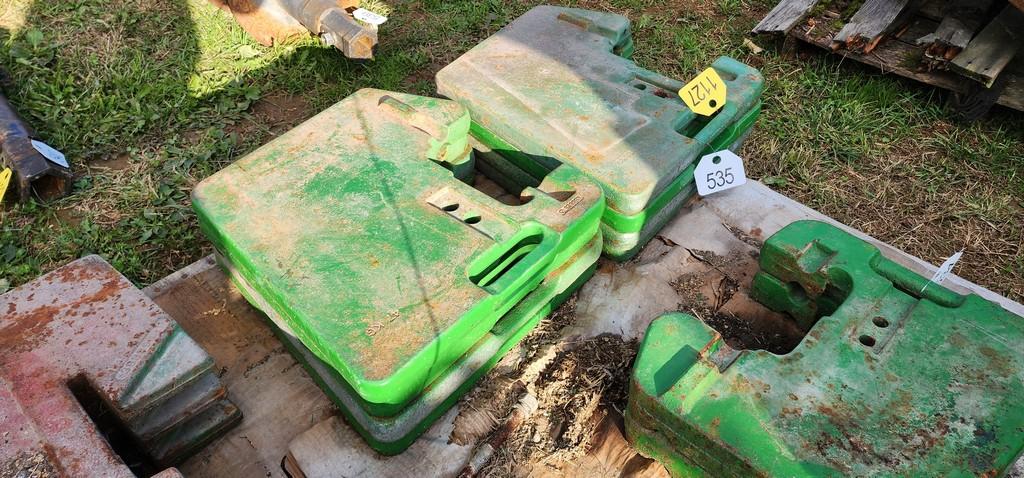 8-John Deere Front Suitcase Weights