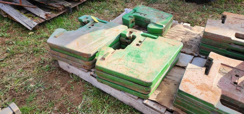 8-John Deere Front Suitcase Weights