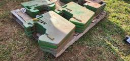 8-John Deere Front Suitcase Weights