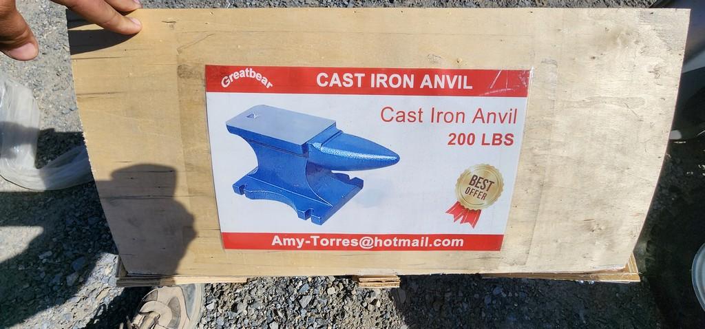 New 200 pound Cast Iron Anvil