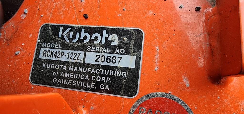 2018 Kubota Z122R Zero Turn Mower (RUNS)(DEALER TRADE IN)