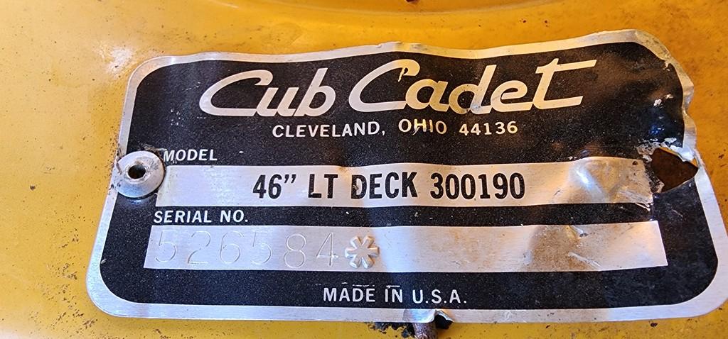 Cub Cadet HDS2165 Riding Mower (RUNS)