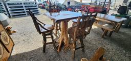 New High Top Table & 4-Chairs
