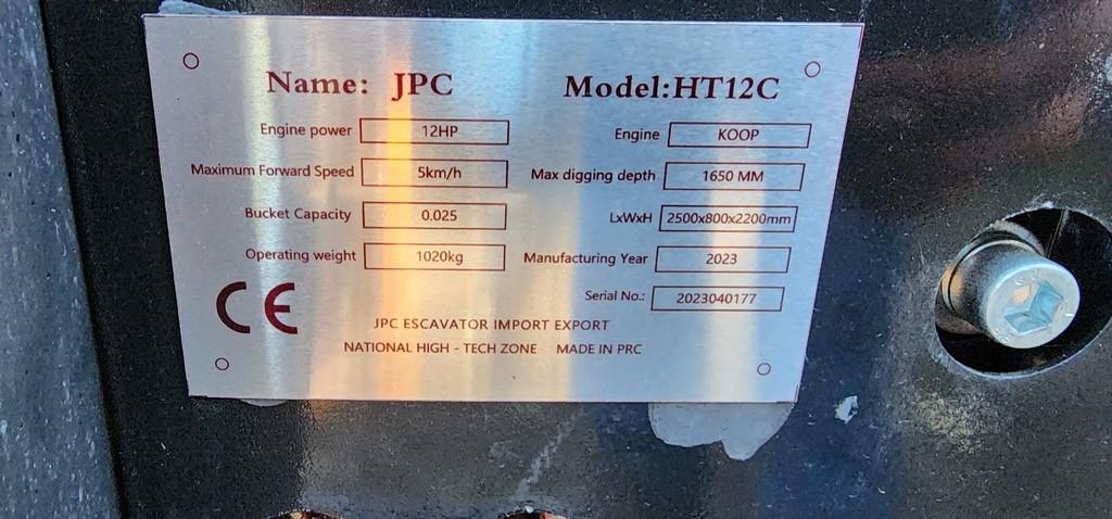 New JPC Mini Excavator
