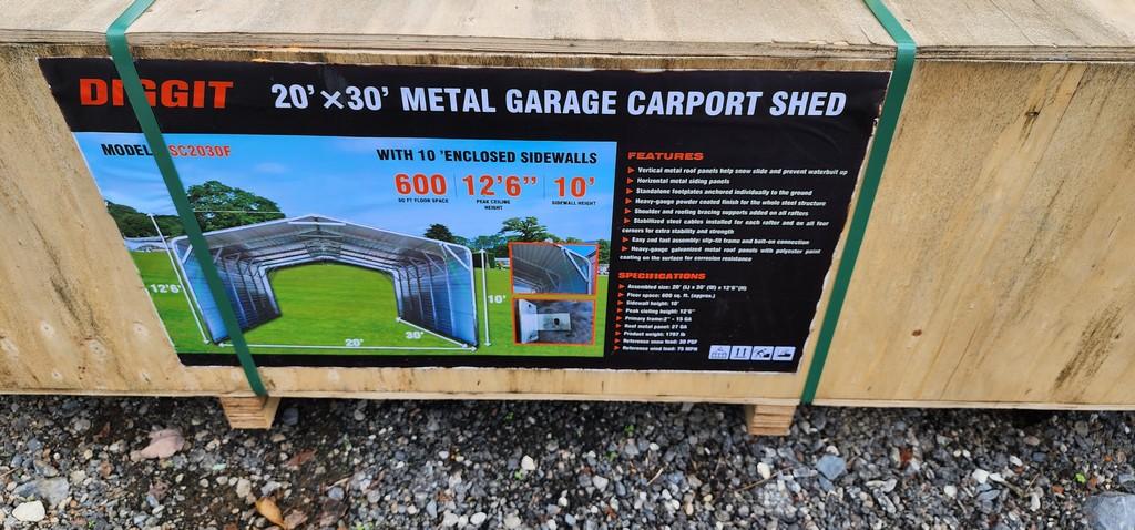 New Diggit 20'x30' Metal Carport