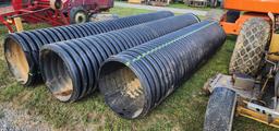 3-pcs. 24" Black Culvert Pipe