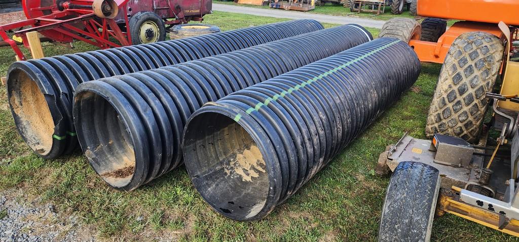 3-pcs. 24" Black Culvert Pipe
