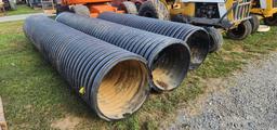 3-pcs. 24" Black Culvert Pipe