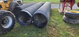 3-pcs. 24" Black Culvert Pipe