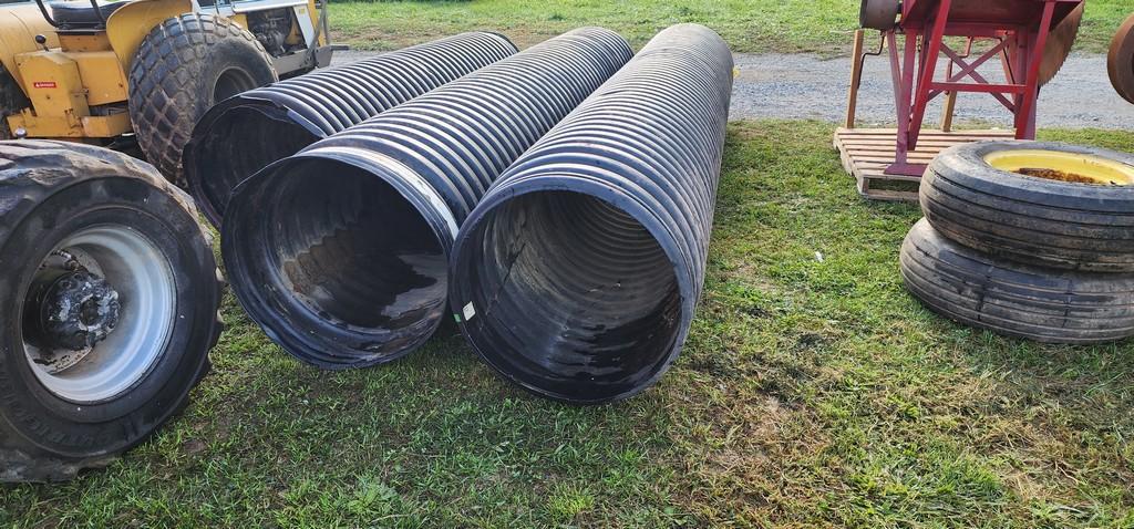 3-pcs. 24" Black Culvert Pipe