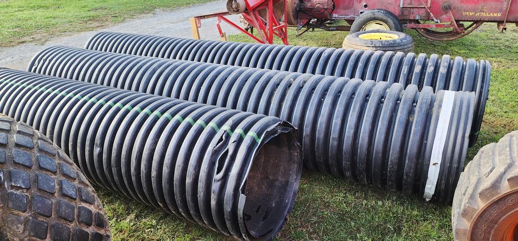 3-pcs. 24" Black Culvert Pipe