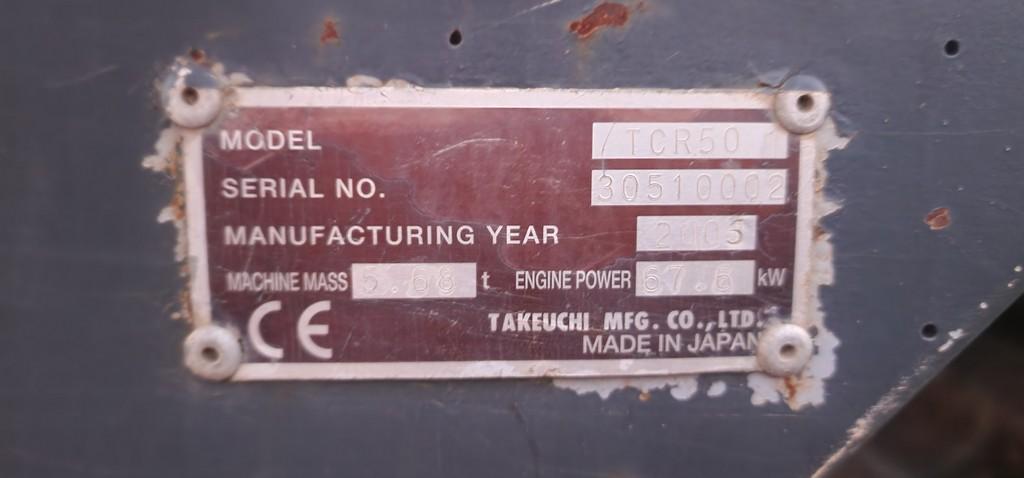 2006 Takeuchi TCR50 Dump Truck (RIDE AND DRIVE)