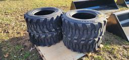 New 4-Forerunner 12-16.5 Skidloader Tires