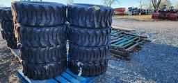 New 4-Forerunner 12-16.5 Skidloader Tires