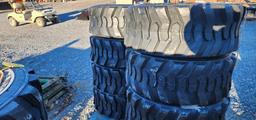 New 4-Forerunner 12-16.5 Skidloader Tires