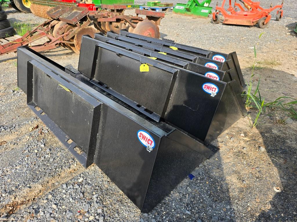 New Swict 84" Skidloader Bucket