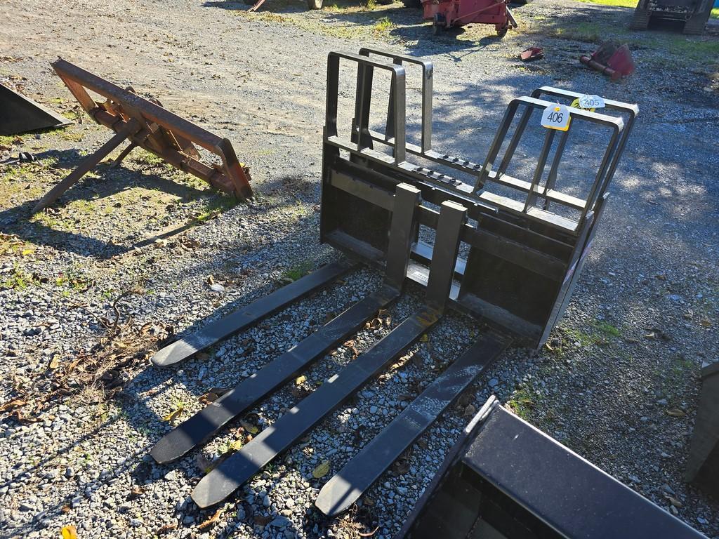 New Kivel 4200 lb Skidloader Forks