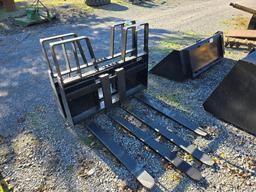 New Kivel 4200 lb Skidloader Forks