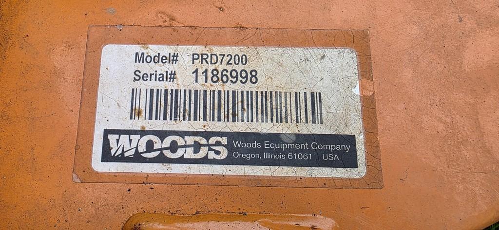 Woods PRD7200 3pt. Finish Mower
