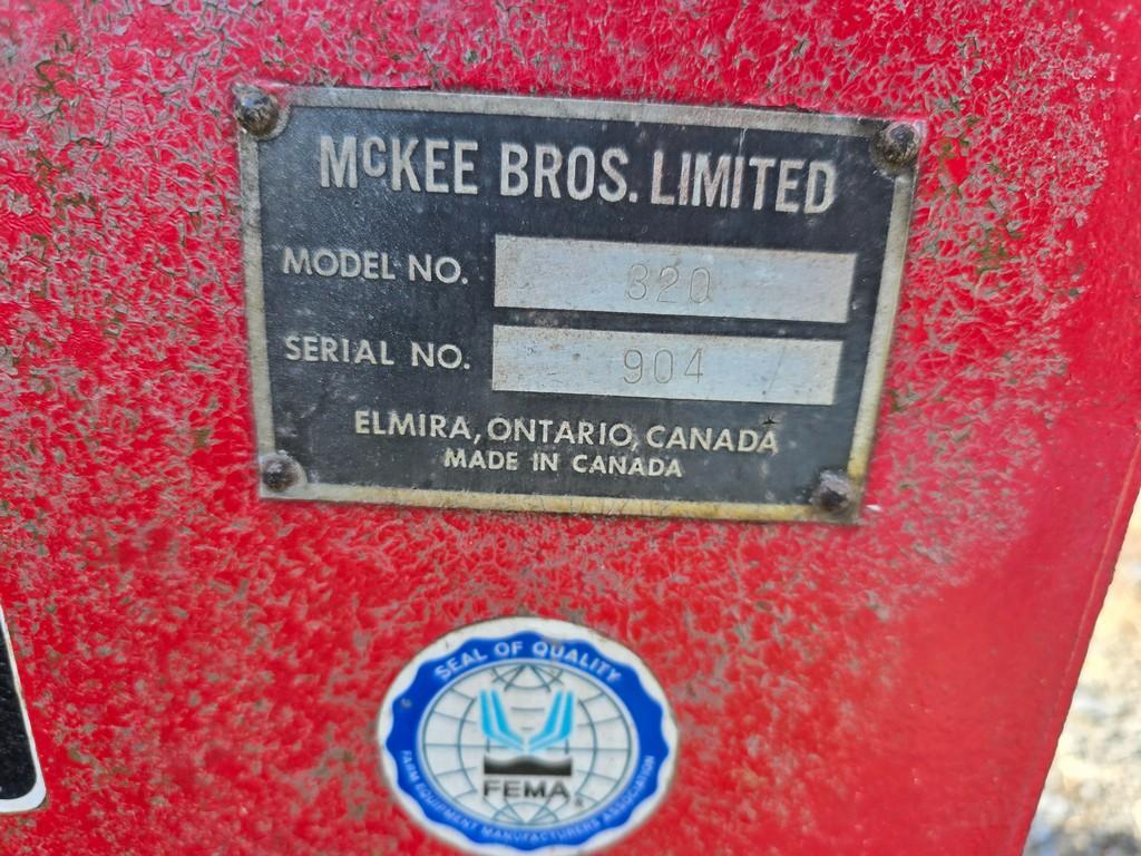 McKee 320 5' 3pt. Snowblower