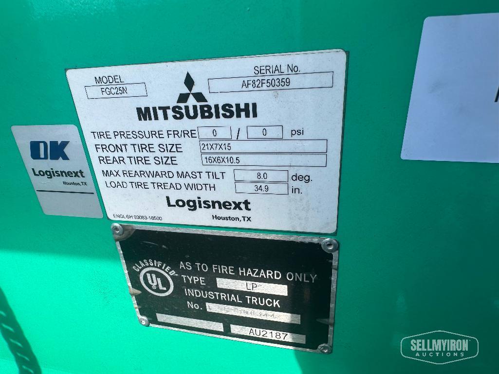 2021 Mitsubishi FGC25N 5000lb Forklift [YARD 1]