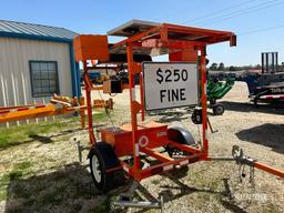 2018 Work Area Protection Corp VSL Variable Speed Limit Sign S/A Sign Board Trailer [YARD 2]