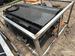 Unused 2025 WIG XN-FB01-72 Box Broom Sweeper Skid Steer Attachment [YARD 1]