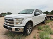 2016 Ford F150 Lariat Crew Cab 4x4 Pickup Truck