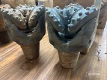 (2) 6in Smith Gruner Button Tricore Rock Drill Bit