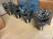 (4) Unused 4-1/2in Smith Gruner Milled Tooth Tricore Rock Drill Bit
